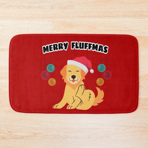 Item preview, Merry Fluffmas christmas santa dog | Merry woofmas | Fluffy christmas dog  designed and sold by Rilavie.