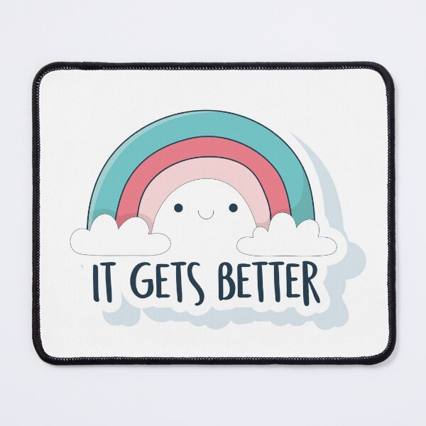 Item preview, it gets better rainbow designed and sold by fulbag588.