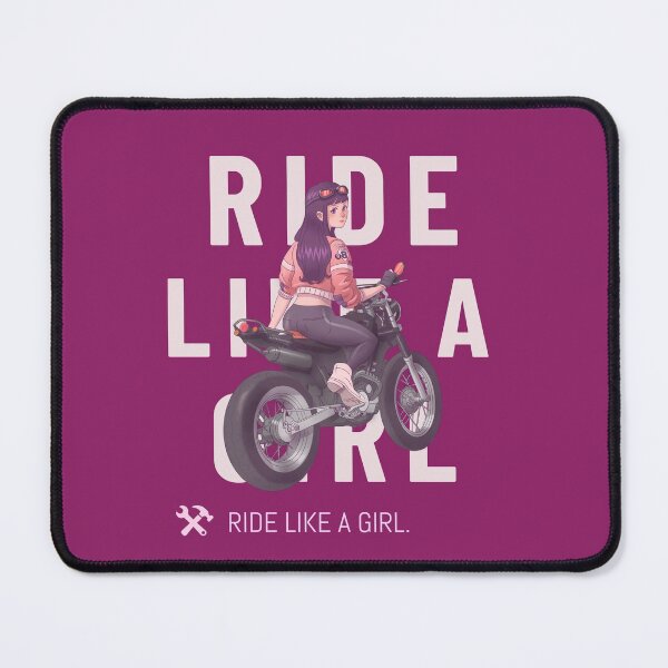 Item preview, Ride Like A Girl - Anime Girl Motorcycle designed and sold by erinbookdragon.