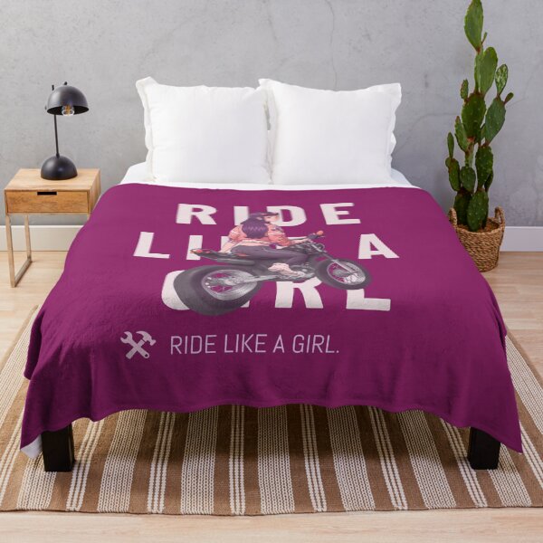 Item preview, Ride Like A Girl - Anime Girl Motorcycle designed and sold by erinbookdragon.