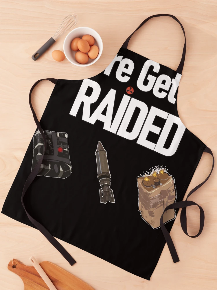 Thumbnail 1 of 6, Apron, Rust Getting Raided Explosives Essential designed and sold by josephpenny.