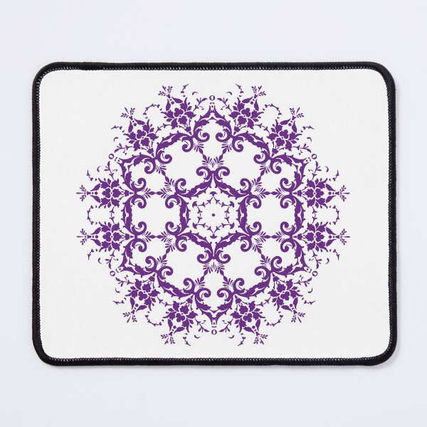 Item preview, Plum Purple Floral Mandala Art designed and sold by Trinket-Trickster.