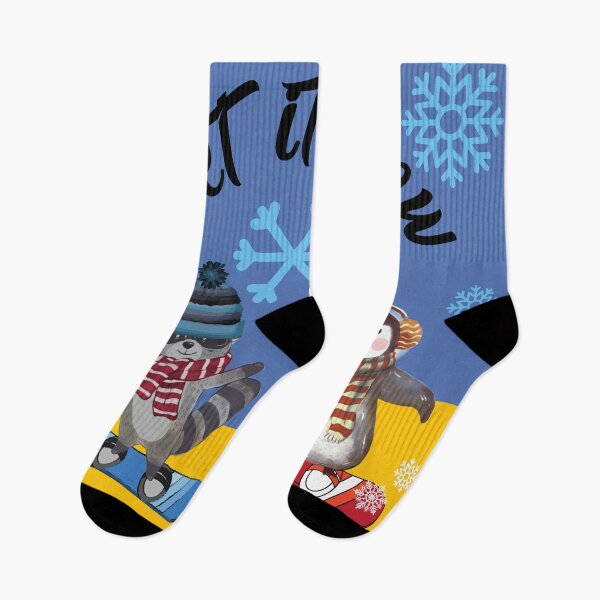Item preview, Winter snowboarder penguin on snowboard designed and sold by BronikowskiART.