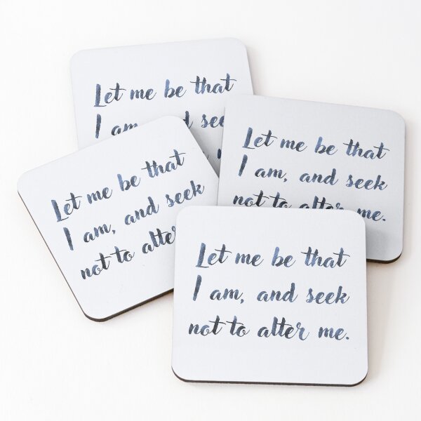 Item preview, Let me be that I am, and seek not to alter me. Shakespeare Quote Theatre designed and sold by violet-hope.