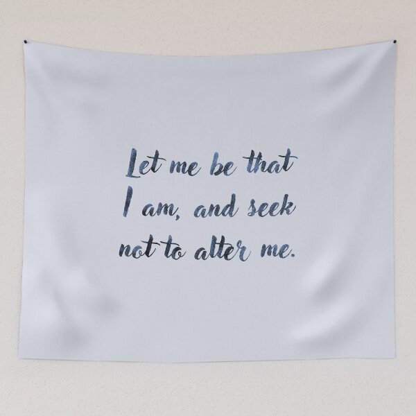 Item preview, Let me be that I am, and seek not to alter me. Shakespeare Quote Theatre designed and sold by violet-hope.