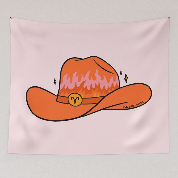Item preview, Aries Cowboy Hat designed and sold by doodlebymeg.
