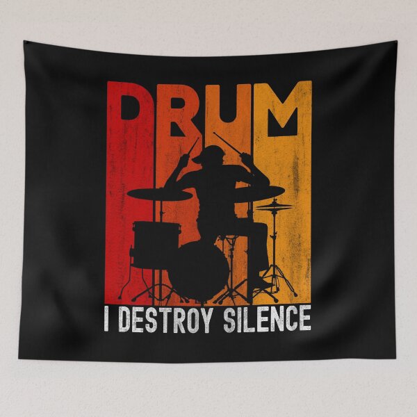 Item preview, I DESTROY SILENCE TSHIRT, FUNNY DRUMMER    designed and sold by KGN  CREATIVITY.