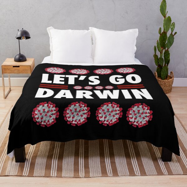 Item preview, Let’s go Darwin, let go and let Darwin, anti vaxxer humor, pro vaccine humor, educated vaccinated, medical humor, nurse humor designed and sold by The Snarky  Psychologist.