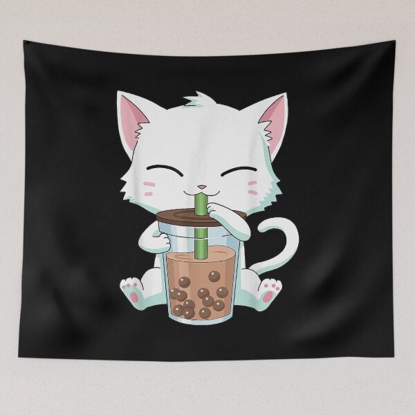 Item preview, Bubble Tea Cat Boba Bubble Drinkers Cat Lovers Tea Bubble Tea Lovers designed and sold by Tasha McGlashan.