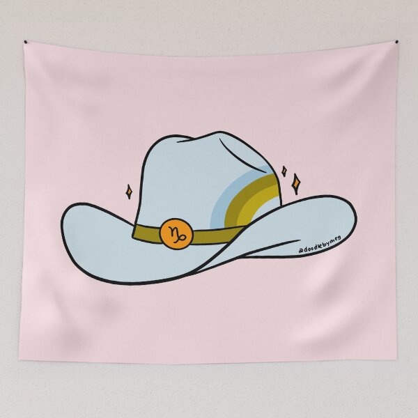 Item preview, Capricorn Cowboy Hat designed and sold by doodlebymeg.
