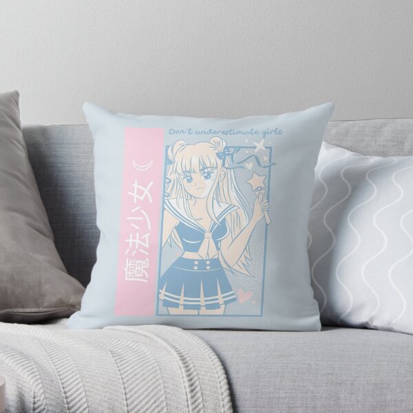 Don't Underestimate Girls Throw Pillow