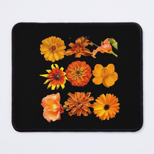 Item preview, Bright Orange Flowers In A Row Colorful Design designed and sold by EarthArtDesigns.