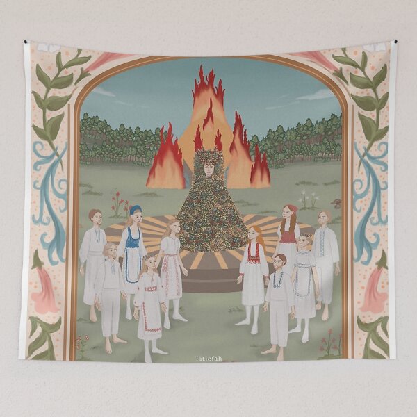 Artikelvorschau, brennendes Mädchen Midsommar Poster Poster entworfen und verkauft von kucharski1017.