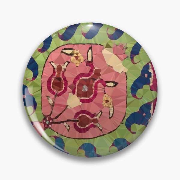 Item preview, Safavid Rug Detail Abstract Low Poly Geometric Vector Art designed and sold by Vicky Brago-Mitchell®.