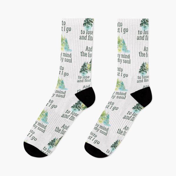 Item preview, And into the forest I go to lose my mind and find my soul, Inspirational John Muir quote about life designed and sold by Auntieck.