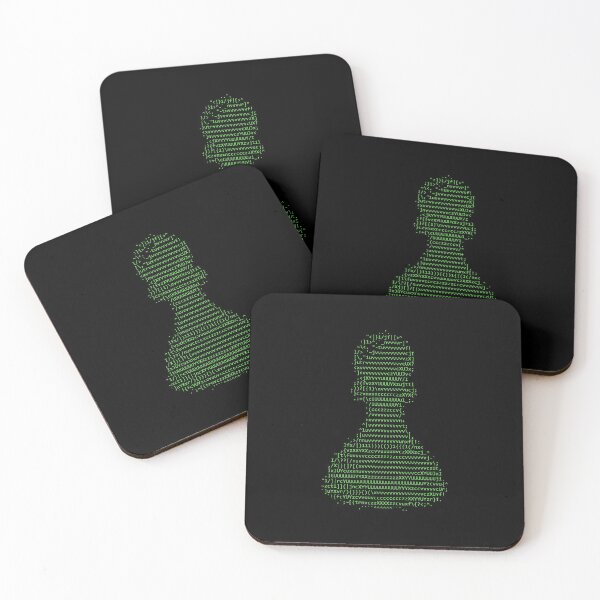 Item preview, Chess pawn emoji Ascii Art designed and sold by CodingStore  ★★★★★.