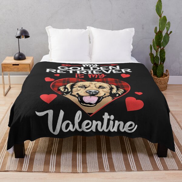 Item preview, Golden Retriever Is My Valentine Funny Dog Red Plaid Heart designed and sold by Siosaia88.