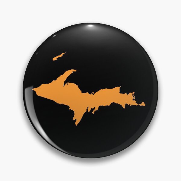 Item preview, Upper Peninsula in Orange/Black designed and sold by EzrasTrinkets.