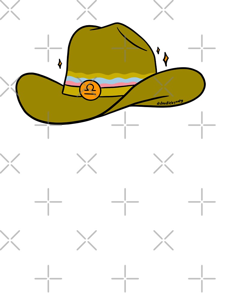 Libra Cowboy Hat, Bag Tote Bag