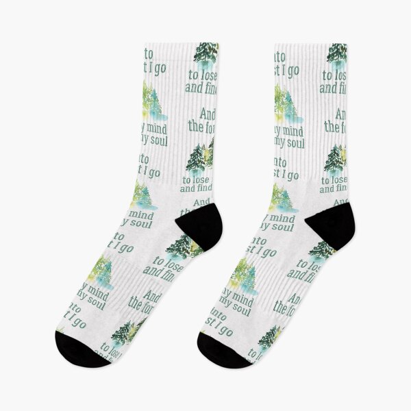 Item preview, And into the forest I go to lose my mind and find my soul, Inspirational John Muir quote about life designed and sold by Auntieck.