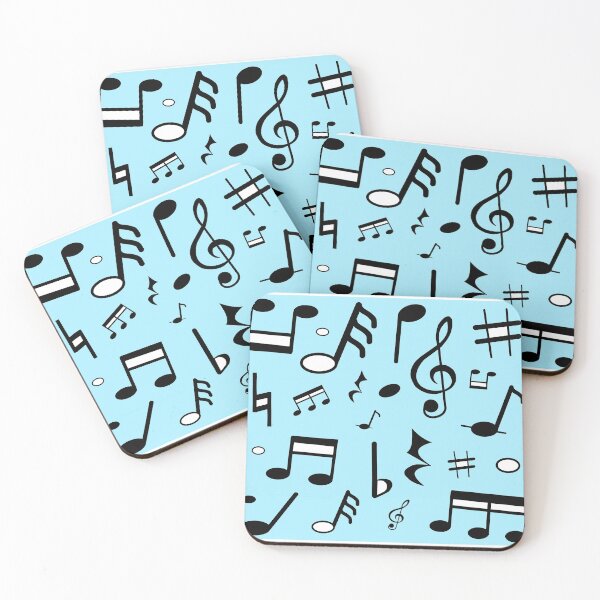 Item preview, Variation to Music Symbols Design and with a Light Blue Background designed and sold by ThisNThatImages.