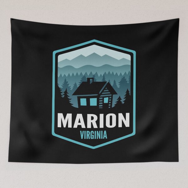 Aperçu de l'œuvre Marion Virginia Mountain Town Cabin créée et vendue par HalpinDesign.