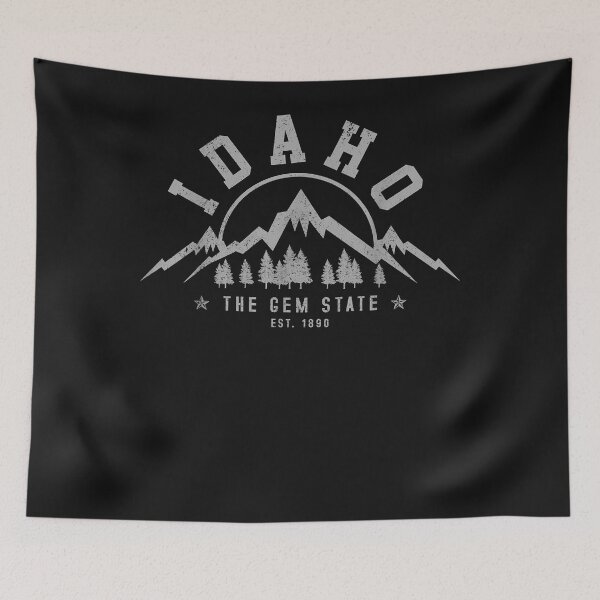 Item preview, Idaho - The Gem State Est. 1890 Vintage Mountains Gift T-Shirt designed and sold by Roxasom.