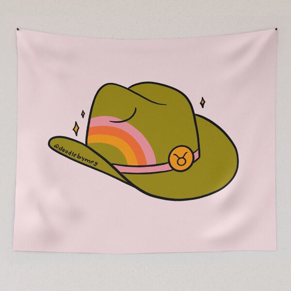 Item preview, Taurus Cowboy Hat designed and sold by doodlebymeg.