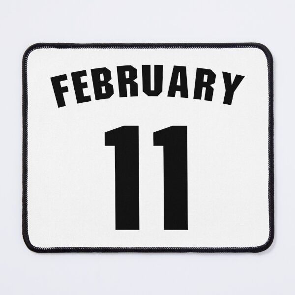 Item preview, Date of birth 11 February birthday gift sport design designed and sold by Panya-Design.