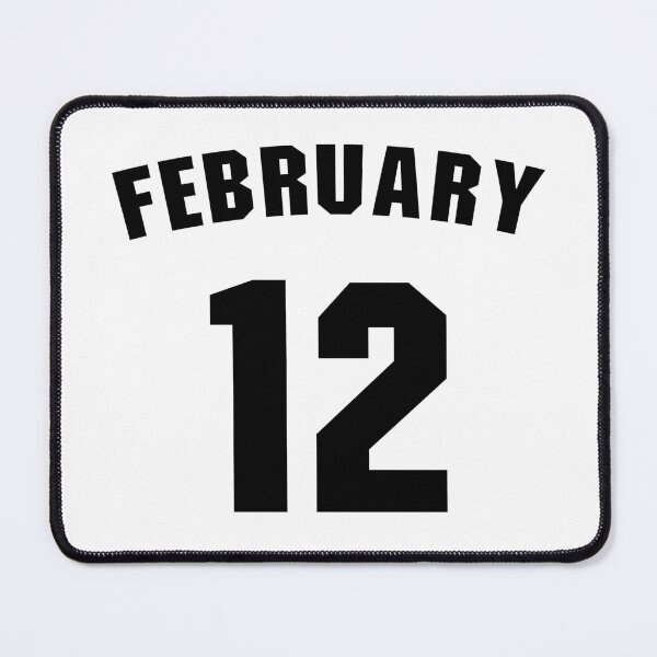 Item preview, Date of birth 12 February birthday gift sport design designed and sold by Panya-Design.