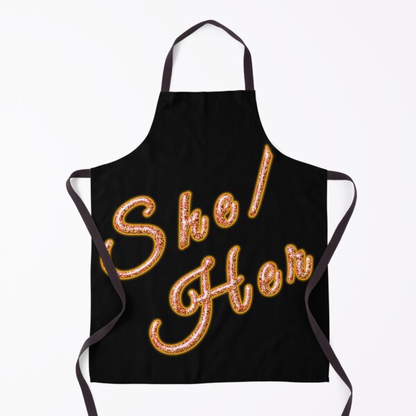 Item preview, Pronoun Glownouns- Orange She/Her designed and sold by FalcoSkyWolf.
