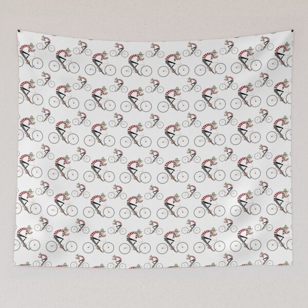 Item preview, Funny Red Striped Cyclist designed and sold by DarelliBeauty.