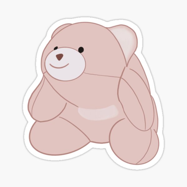 pink stanley bear logo Sticker for Sale by elladitraglia