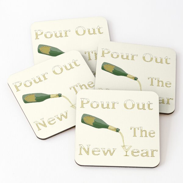 Item preview, New Year Celebratory Pour Happy New Years designed and sold by TheFoxyWolfShop.