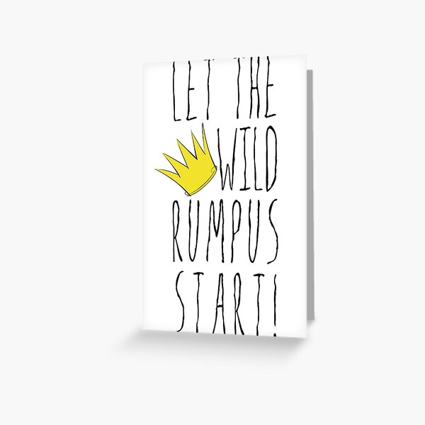 Wo die wilden Dinge sind - Rumpus Start Crown Cutout Grußkarte