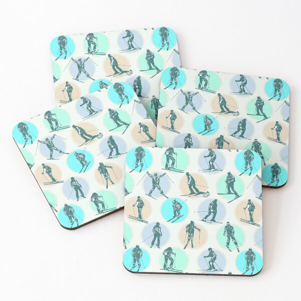 Item preview, Winter Skiers On Multicolor  designed and sold by DarelliBeauty.