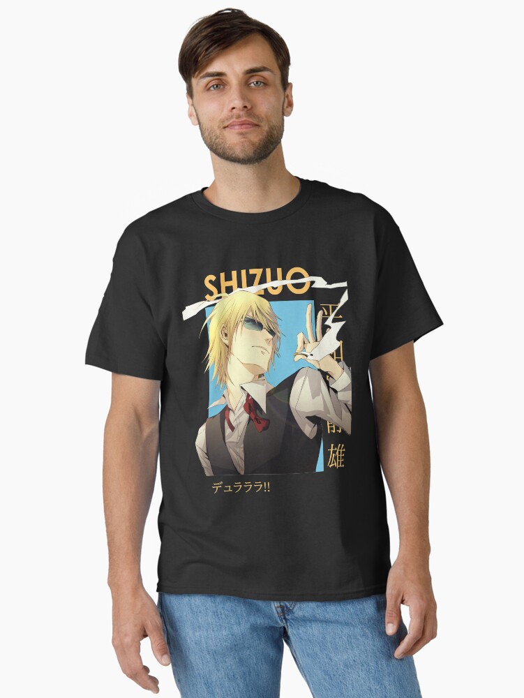 Aperçu 1 sur 7. T-shirt classique avec l'œuvre Musique Enfants Shizuo Heiwajima Durarara Carte Anime Cadeaux Graphiques Mignons créée et vendue par Timothymati2828.