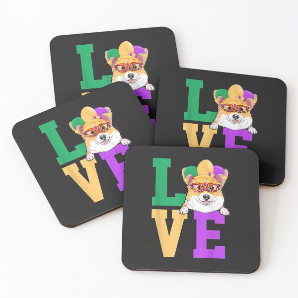 Item preview, I Love Mardi Gras Corgi Dog Matching Family designed and sold by Siosaia88.