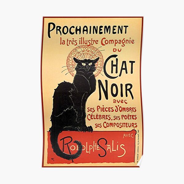 Chat Noir Posters For Sale Redbubble