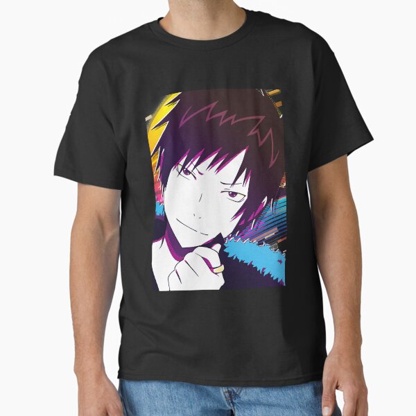 Aperçu de l'œuvre Musique Rétro Celty Manga Orihara Izaya Graphique Pour Fan créée et vendue par Timothymati2828.