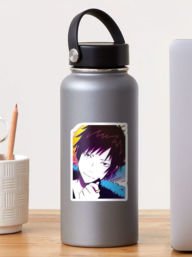 Aperçu 1 sur 3. Sticker avec l'œuvre Musique Rétro Celty Manga Orihara Izaya Graphique Pour Fan créée et vendue par Timothymati2828.