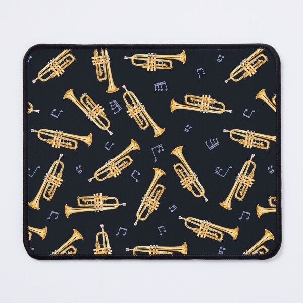 Item preview, Gold Trumpet On Black  designed and sold by DarelliBeauty.