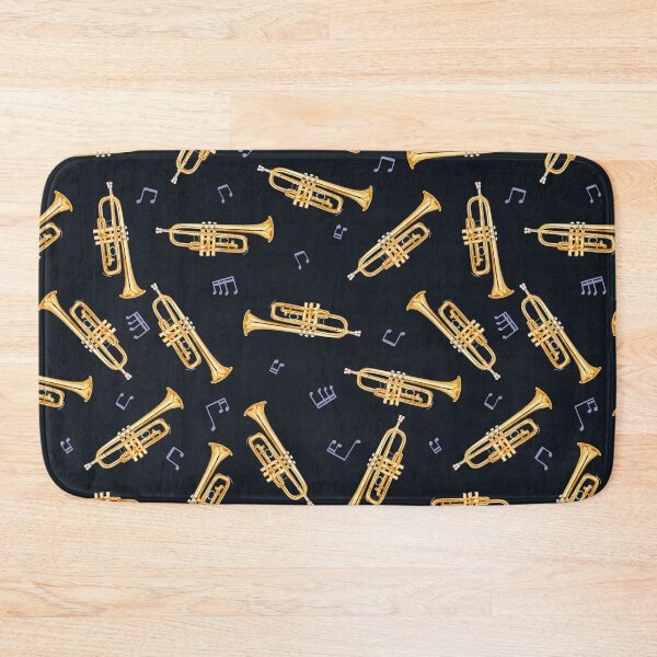 Item preview, Gold Trumpet On Black  designed and sold by DarelliBeauty.