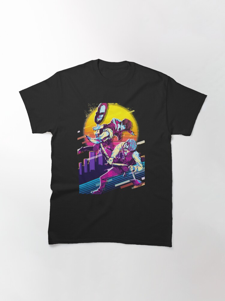 Aperçu 3 sur 7. T-shirt classique avec l'œuvre Musique Vintage Rétro Izaya Et Shizuo Durarara Cadeaux Cool créée et vendue par Timothymati2828.