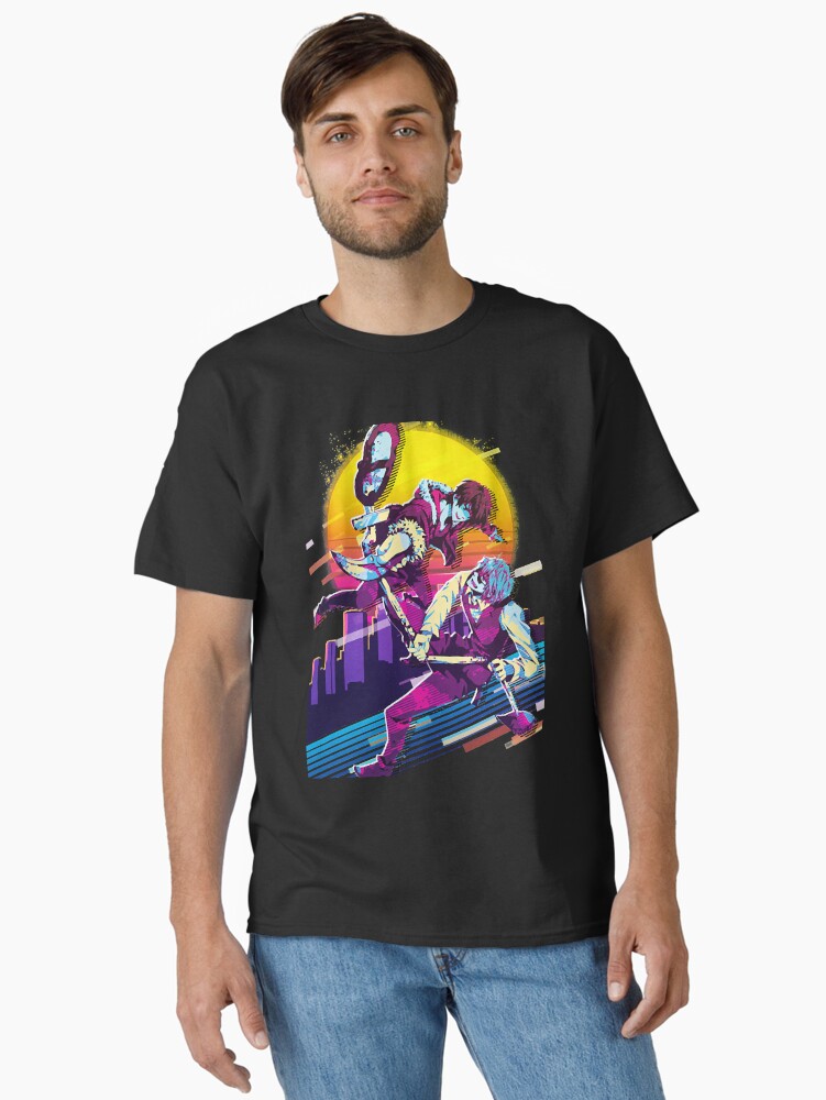 Aperçu 1 sur 7. T-shirt classique avec l'œuvre Musique Vintage Rétro Izaya Et Shizuo Durarara Cadeaux Cool créée et vendue par Timothymati2828.