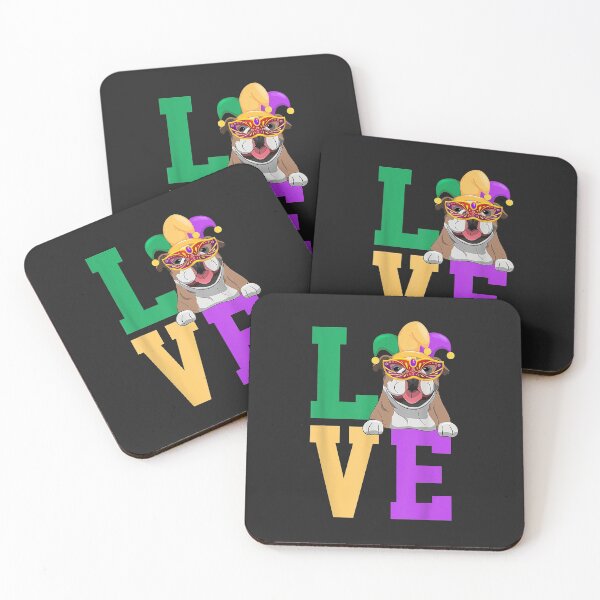 Item preview, I Love Mardi Gras English Bulldog Dog Matching Family designed and sold by Siosaia88.