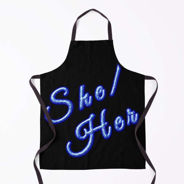 Item preview, Pronoun Glownouns- Blue She/Her designed and sold by FalcoSkyWolf.