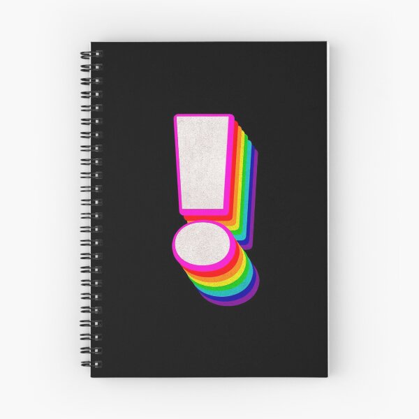 Item preview, Exclamation mark (!) colorful 3d rainbow typography designed and sold by BeeMeCreative.