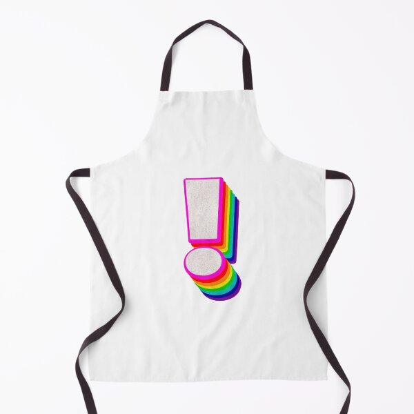 Item preview, Exclamation mark (!) colorful 3d rainbow typography designed and sold by BeeMeCreative.