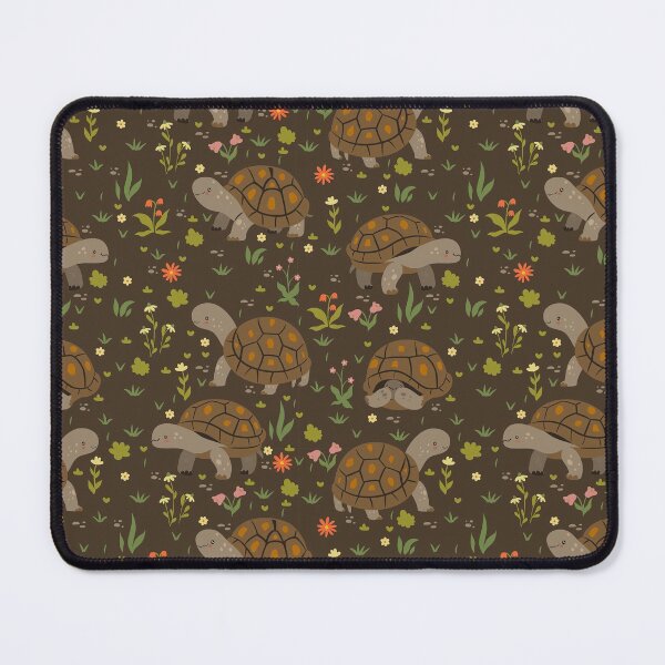 Item preview, Brown Turtle Flowers Botanical designed and sold by AverilArt.